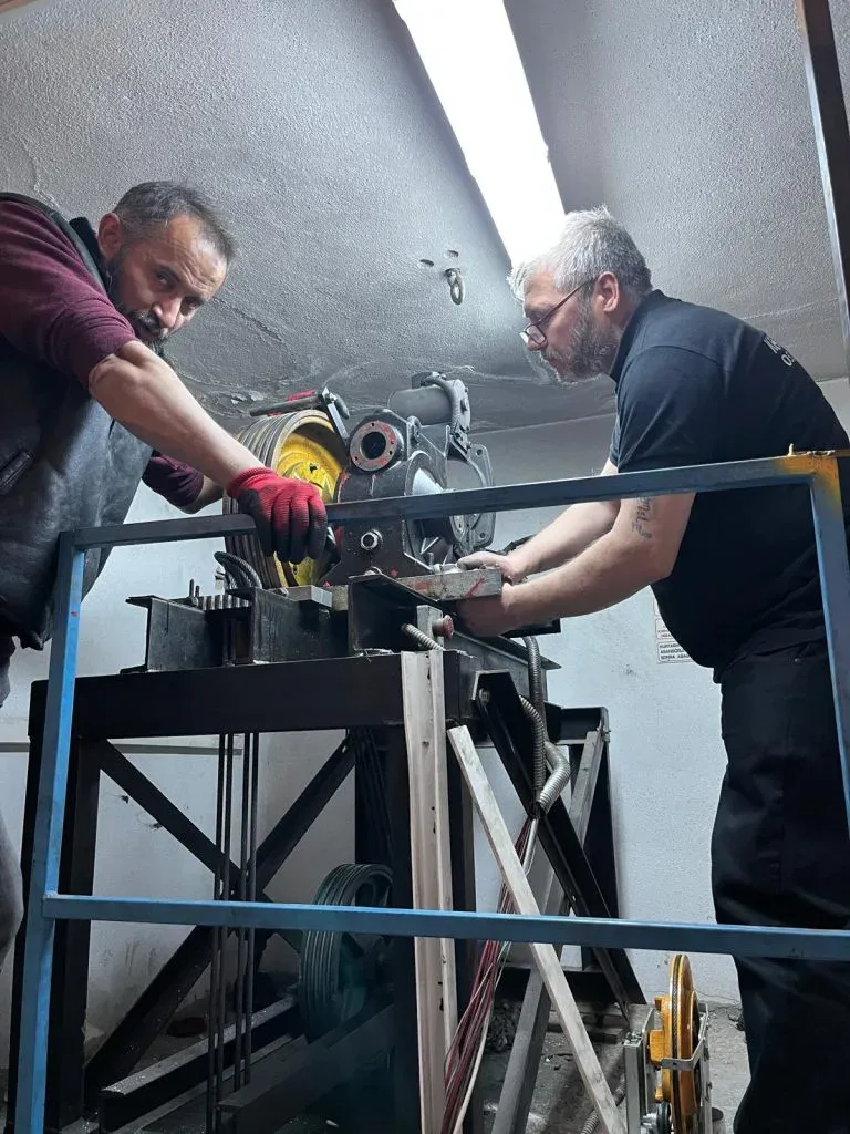 Kayra Asansör teknik bakım çalışması